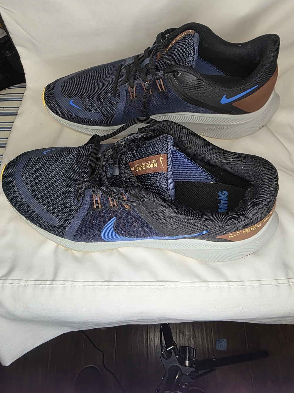 Nike Quest 4 'Thunder Blue' Running Sneakers DA1105-400 - Men's Size 13 - Picture 5 of 7